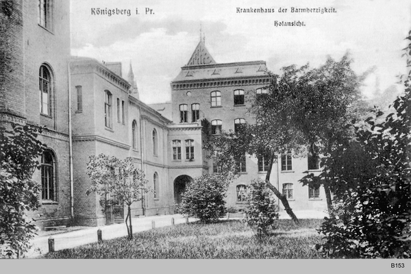 Königsberg, Krankenhaus der Barmherzigkeit Hofansicht