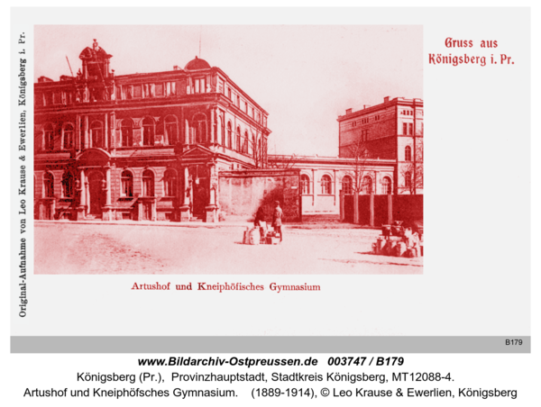 Königsberg, Artushof und Kneiphöfsches Gymnasium