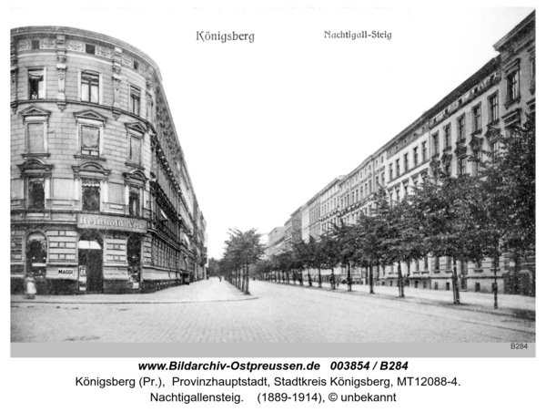 Königsberg (Pr.), Nachtigallensteig