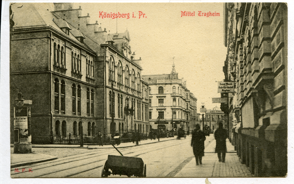 Königsberg, Mitteltragheim, links Universitätsbibliothek