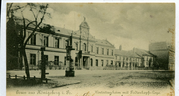 Königsberg (Pr.), Hintertragheim 21, Loge zum Totenkopf und Phönix