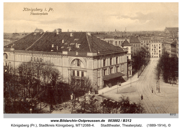 Königsberg, Stadttheater, Theaterplatz