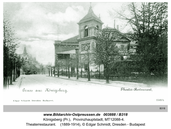 Königsberg, Theaterrestaurant