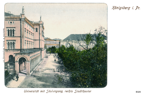 Königsberg, Universität mit Säulengang