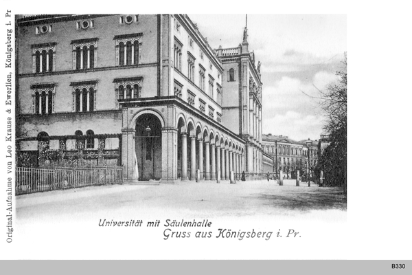 Königsberg, Universität mit Säulenhalle