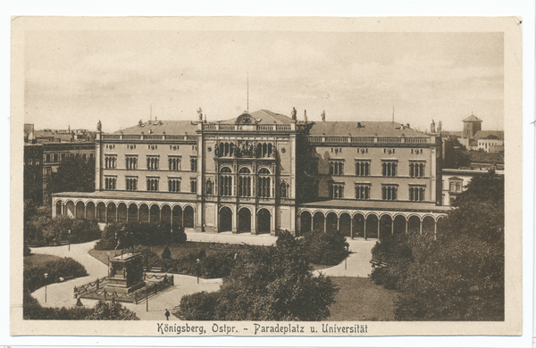 Königsberg, Paradeplatz mit Universität