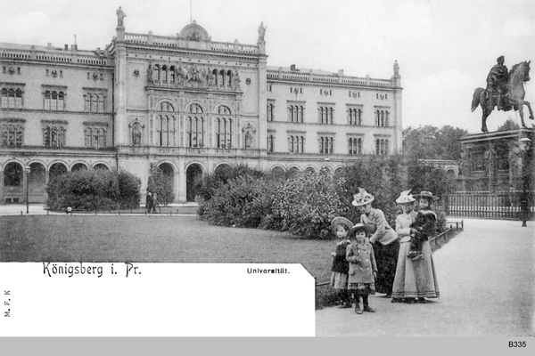 Königsberg, Universitätsgebäude, Personengruppe