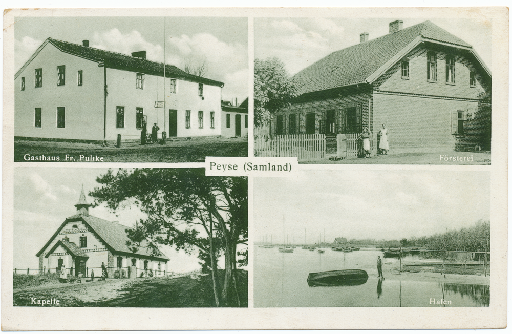 Peyse, Gasthaus, Försterei, Kapelle, Hafen