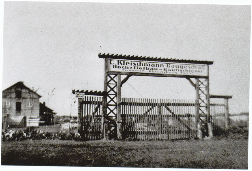 Tannenwalde Stadtkr. Königsberg, Baugeschäft C. Kleischmann