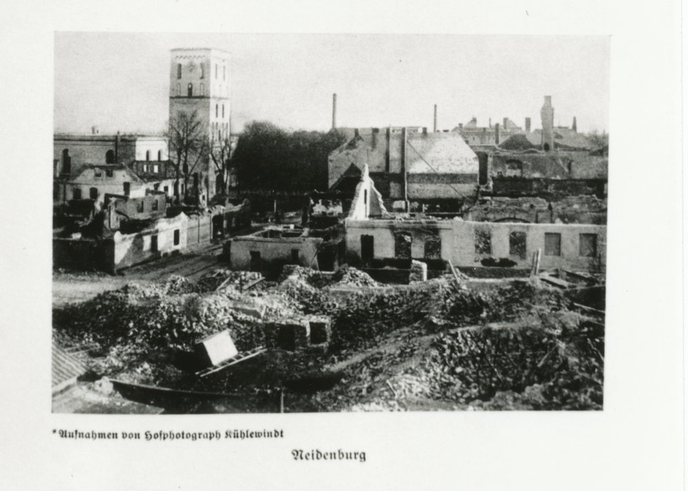 Neidenburg, Das zerstörte Neidenburg