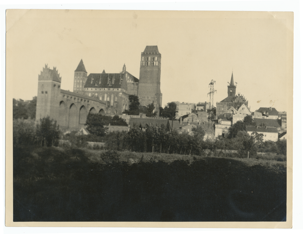 Marienwerder, Ortsansicht mit Schloss und Dom