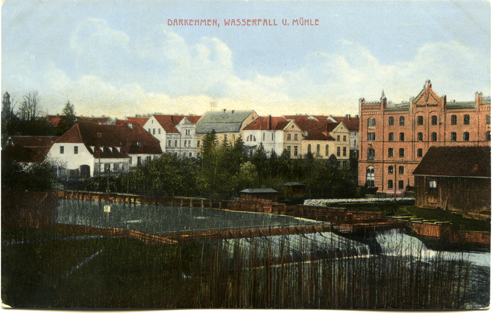 Darkehmen, Wasserfall u. Mühle