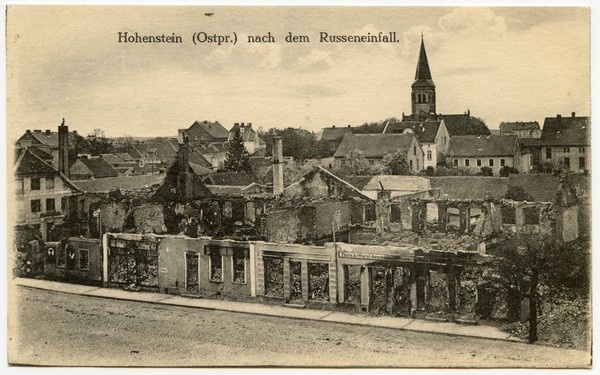 Hohenstein i. Ostpr., Kriegszerstörungen