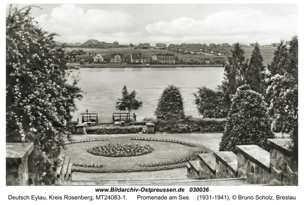 Deutsch Eylau, Promenade am See