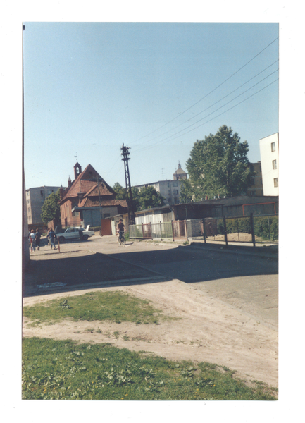 Braunsberg, Neustädtische Kirchenstraße, im Hintergrund Sankt-Trinitatis-Kirche