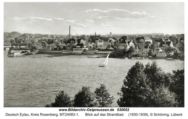 Deutsch Eylau, Blick auf das Strandbad