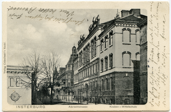 Insterburg, Albrechtstraße, Knaben-Mittelschule