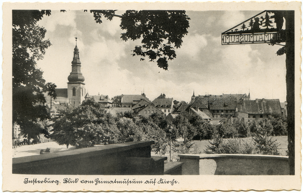 Insterburg, Blick vom Heimatmuseum auf Lutherkirche