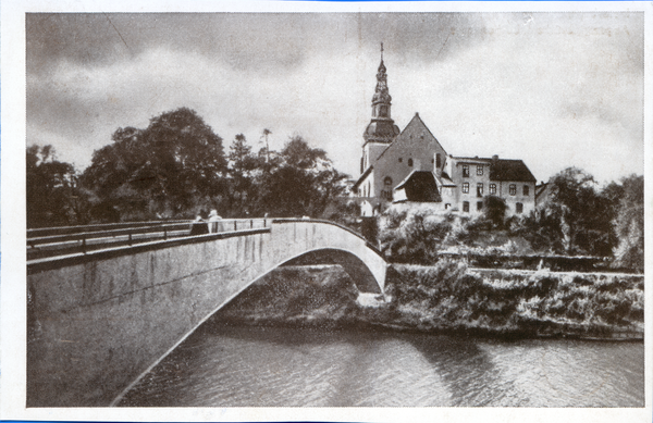 Insterburg, Angerappbrücke und Lutherkirche