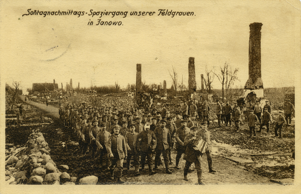 Camerau, "Sonntagnachmittags-Spaziergang" der Felgrauen in Janowo