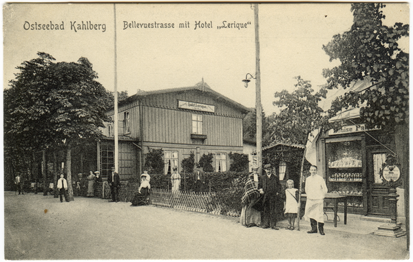 Kahlberg-Liep, Bellevuestraße mit Hotel "Lerique"