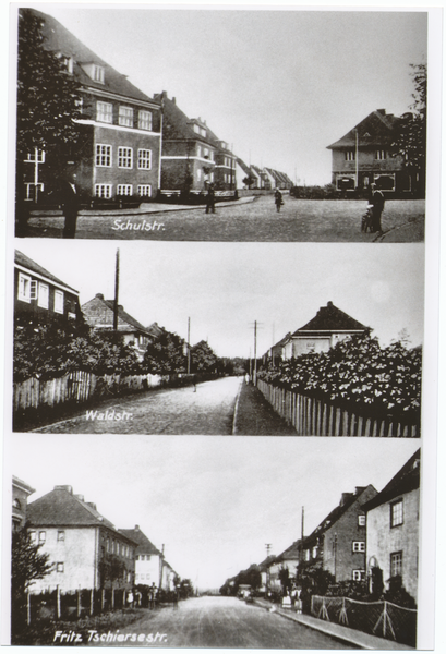 Tannenwalde Stadtkr. Königsberg, Schulstr., Waldstr., Fritz-Tschierse-Str.