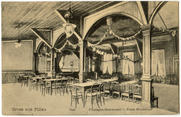 Pillau, Seestadt, Plantagen-Restaurant, Saal