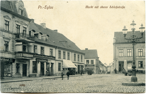 Preußisch Eylau, Markt mit oberer Schlossstraße