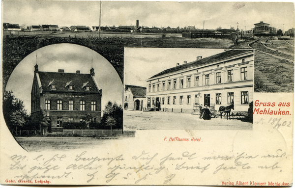 Mehlauken, Postamt, Hoffmanns Hotel