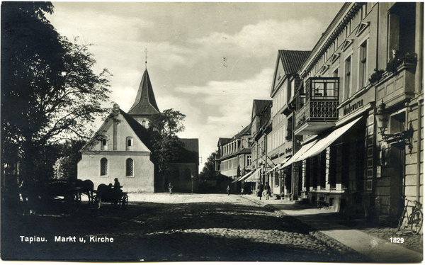 Tapiau, Markt u. Kirche