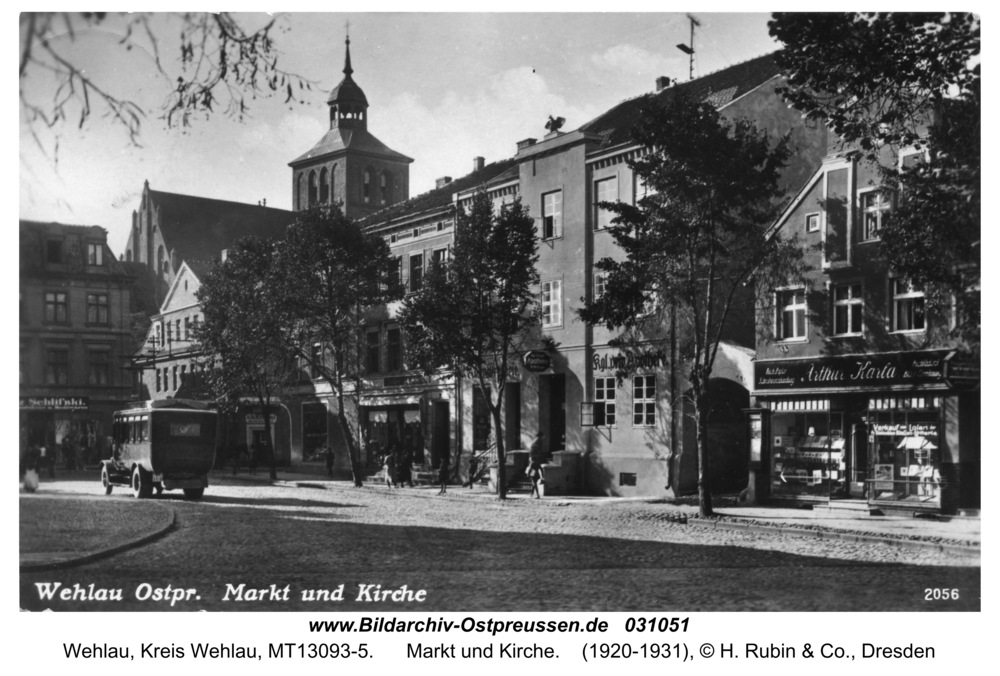 Wehlau, Markt und Kirche