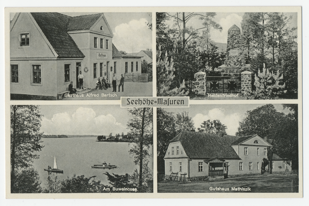 Seehöhe, Gasthaus, Heldenfriedhof, Buwelnosee, Gutshaus