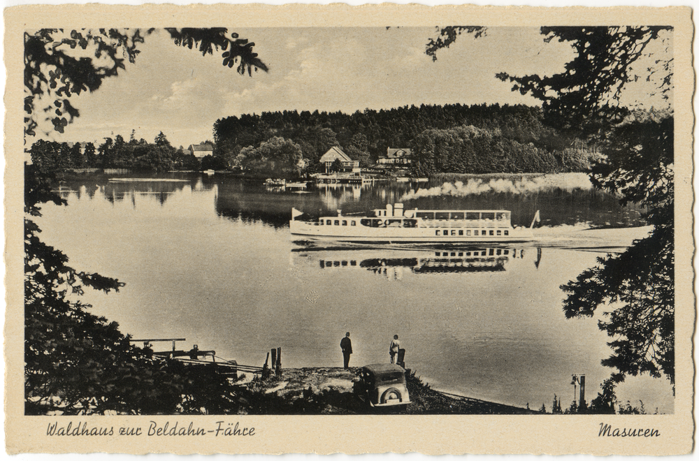 Masuren, Waldhaus zur Beldahn-Fähre