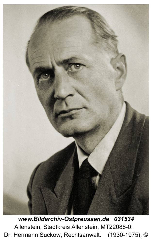 Allenstein, Dr. Hermann Suckow, Rechtsanwalt