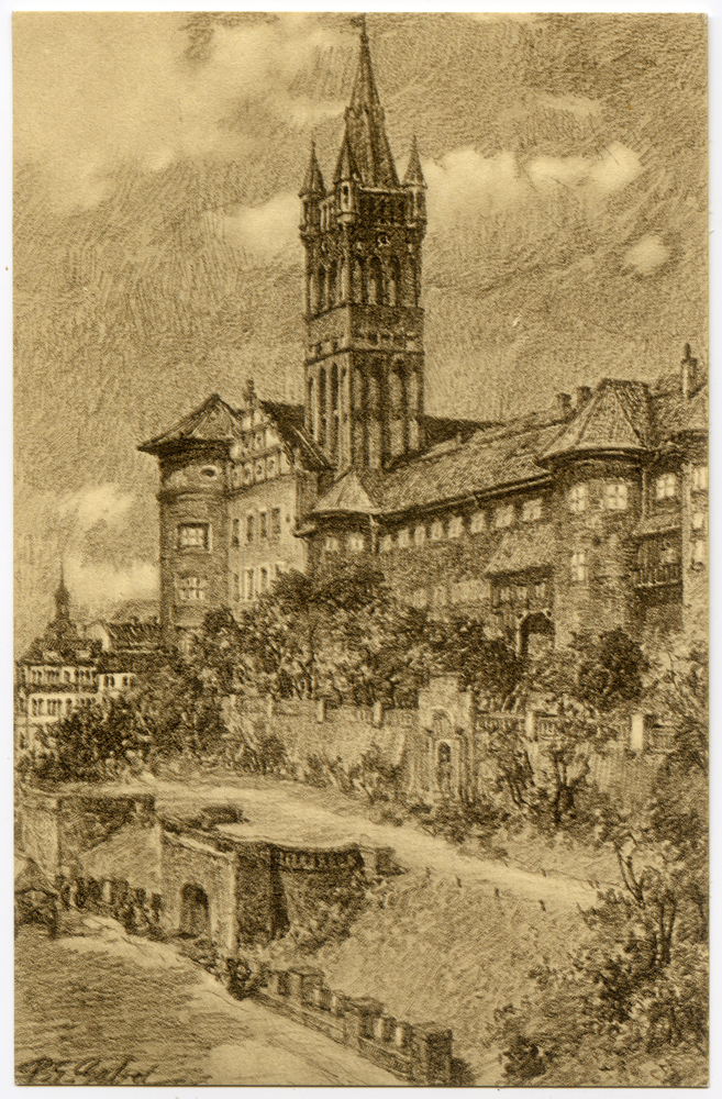 Königsberg (Pr.), Schloß, Südseite, Zeichnung