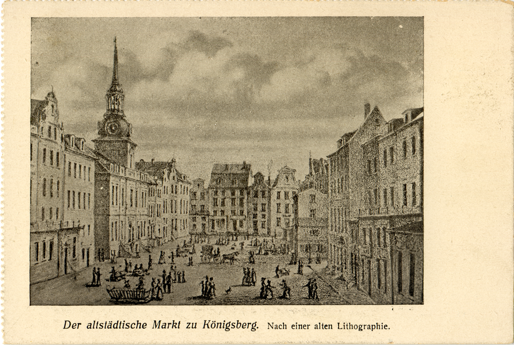 Königsberg (Pr.), Altstädtischer Markt, Nach einer alten Lithographie