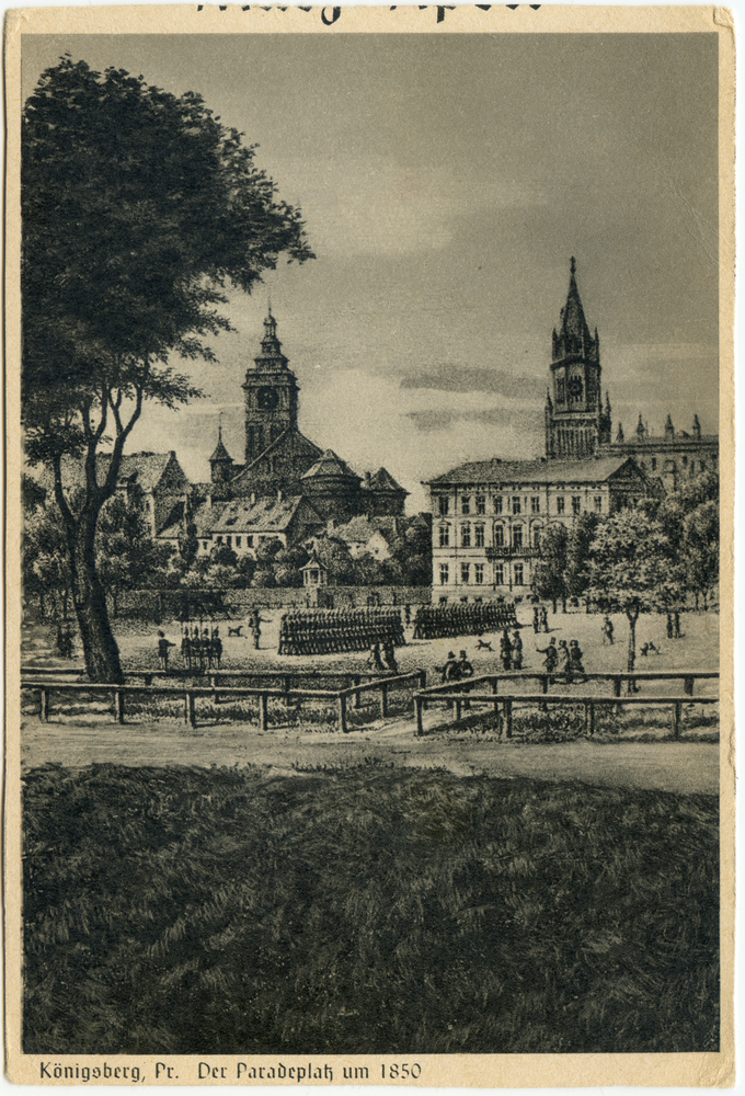 Königsberg (Pr.), Paradeplatz, Lithographie