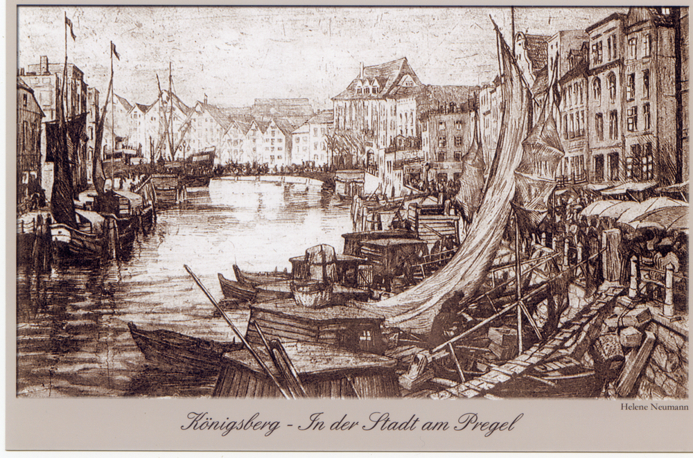 Königsberg (Pr.), In der Stadt am Pregel, Radierung