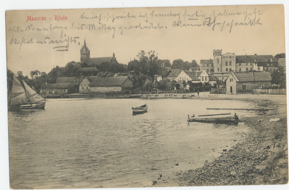 Rhein Kr. Lötzen, Ansicht vom See