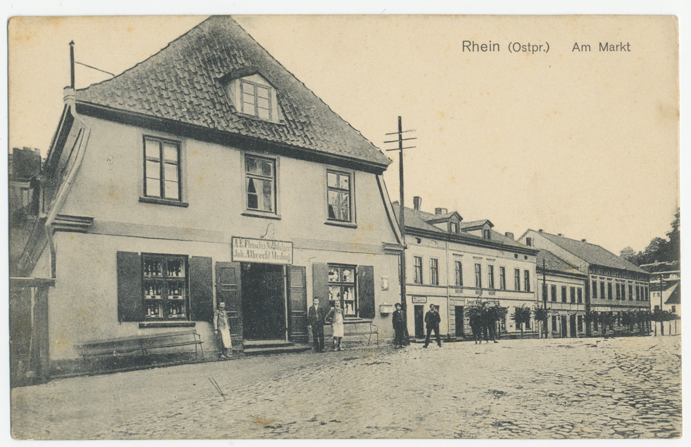 Rhein Kr. Lötzen, Am Markt, Fleischerei