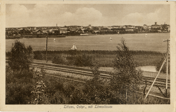 Lötzen, Blick auf die Stadt mit Löwentinsee