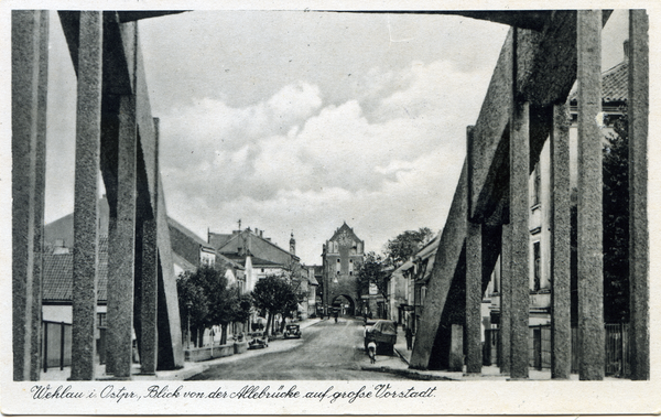 Wehlau, Allebrücke mit großer Vorstadt