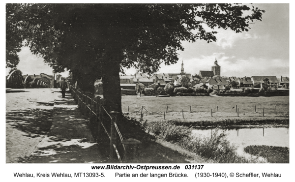 Wehlau, Partie an der langen Brücke