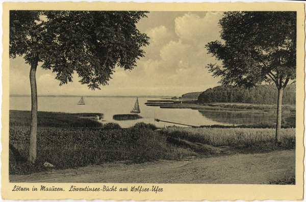 Lötzen, Löwentinsee-Bucht am Wolfsee-Ufer