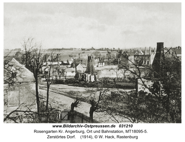 Rosengarten Kr. Angerburg, Zerstörtes Dorf
