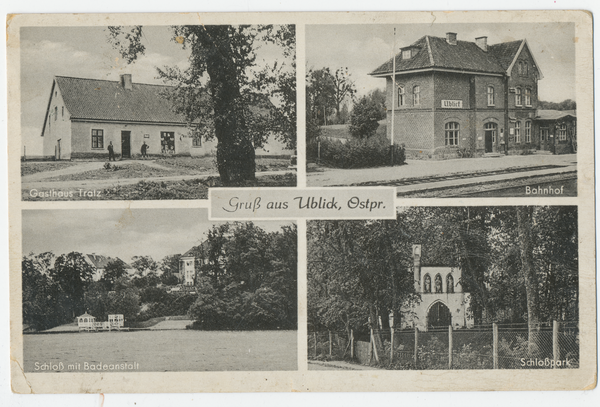 Ublick, Gasthaus, Bahnhof, Schloss, Schlosspark