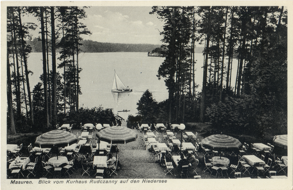 Niedersee, Kurhaus Rudczanny, Blick von der Terrasse