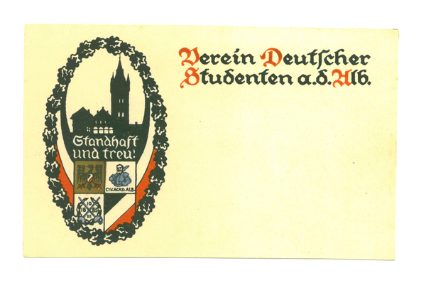 Königsberg (Pr.), Karte des Vereins Deutscher Studenten an der Albertina