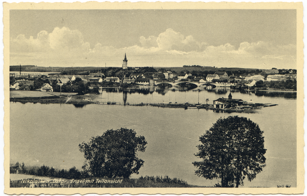 Nikolaiken Kr. Sensburg, Gesamtansicht mit Insel