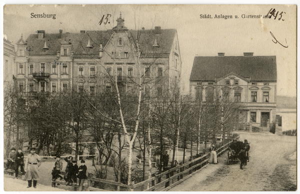 Sensburg, Städtische Anlagen und Gartenstraße